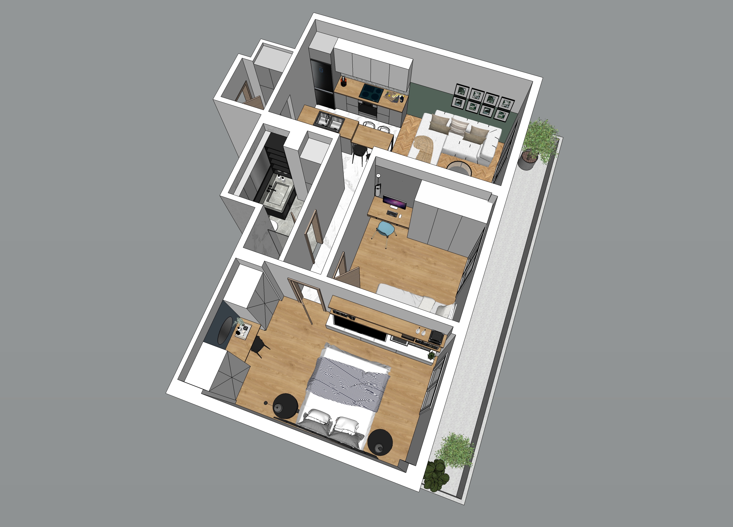 Apartment renovation | Ag. Triada | 75 sq.m. | 1st floor | SOLD