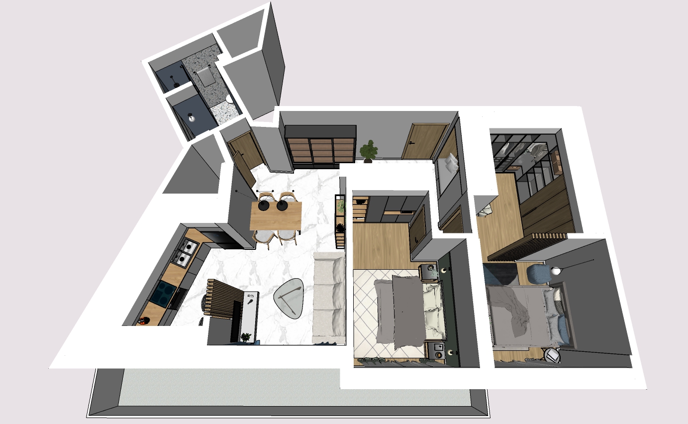 Apartment renovation| Analipsi | 85 sq.m. | 5th floor